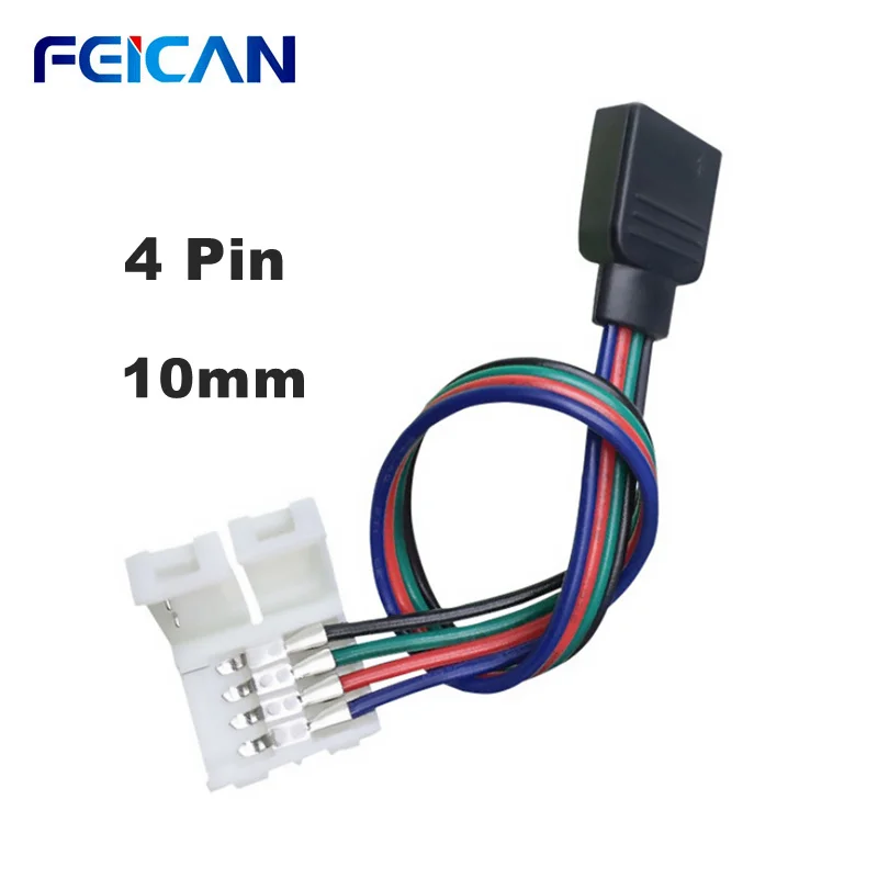 Светодиодная ленсветильник RGB 4 контактный соединительный кабель лампа s