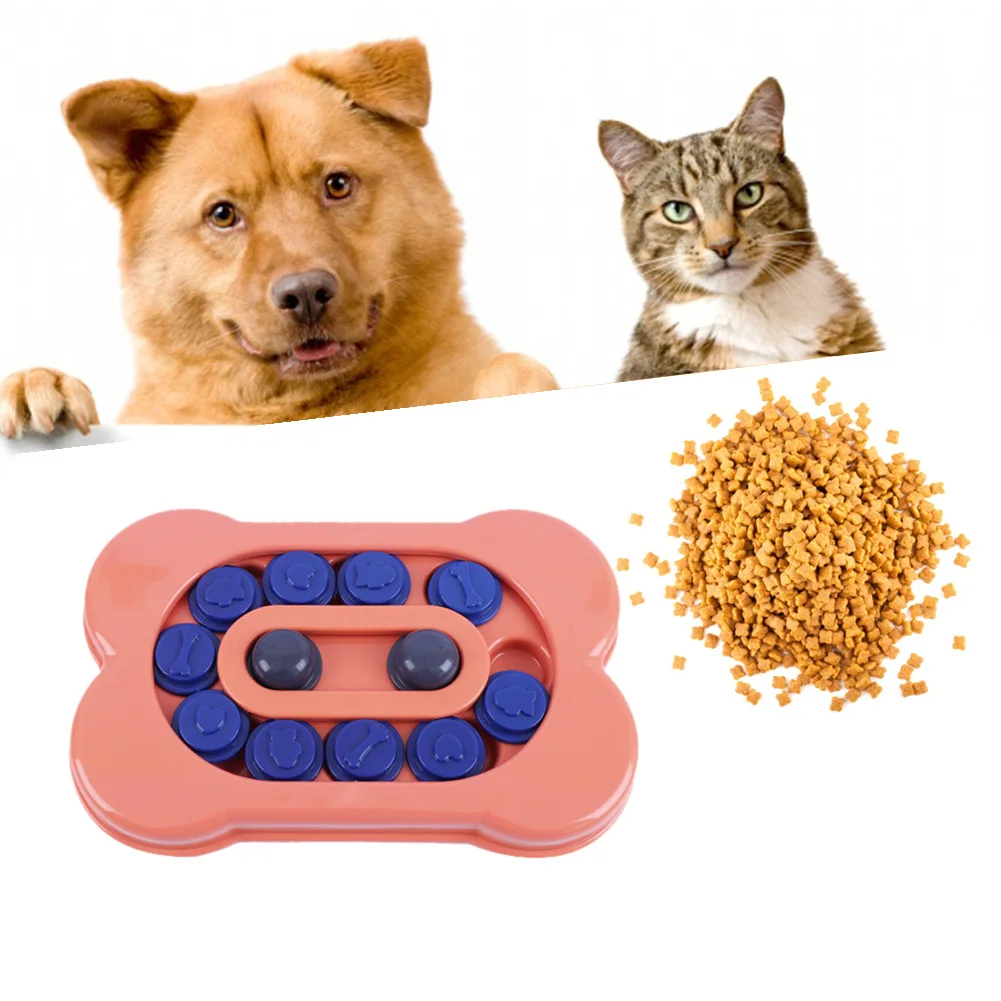 

Игрушки-головоломки для собак, медленная кормушка, интерактивный дозатор для щенков с увеличением количества еды, обучающие игры для медле...