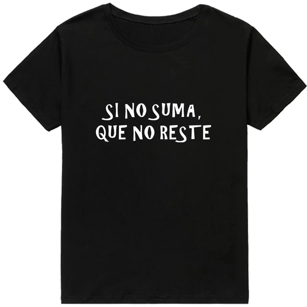 Летняя модная футболка с испанской надписью женские топы женская коротким