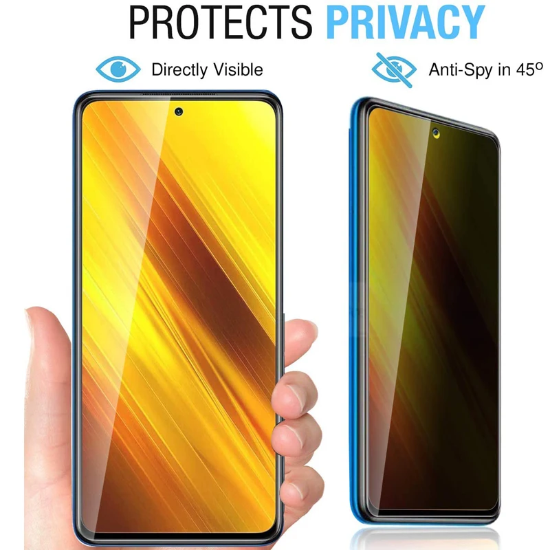 Poco x5 pro, cristal templado for poco x3 pro anti espias poko x4 gt screen protector anti spy little poco f3 f4 xiaomi x4 gt m4 pro poco m3 x4 pro 5g x5 privacy glass poco x5 5g