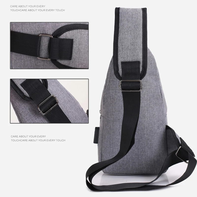 Мужская сумка через плечо с защитой от кражи водонепроницаемая Повседневная OH66