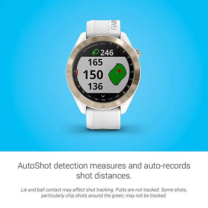 Оригинальные часы для гольфа с gps Garmin Approach S40, стильные gps Golf Смарт-часы легкие с сенсорным дисплеем водонепроницаемые часы