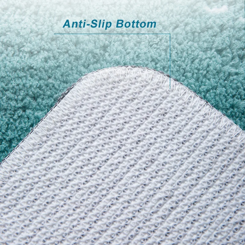 

Bathroom Mats Strong Absorbent Floor Bath Mat New Flocking Rubber Bottom Carpets Door Entrance Rugs For Living Room Decorative