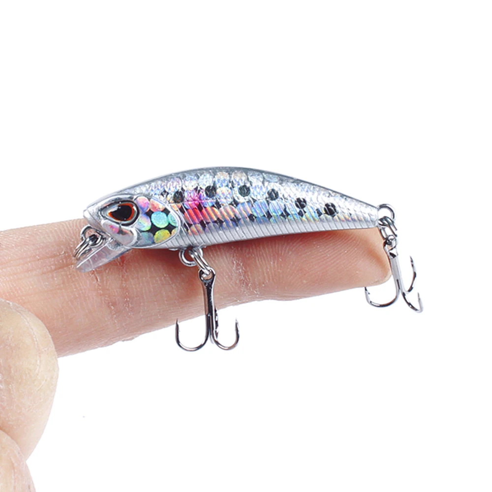 

1pcs Minnow Fishing Lures Wobblers 4.5cm 3.5g Mini Sinking Artificial Plastic Hard Bait Crankbait Jerkbait Pesca Bass Tackle