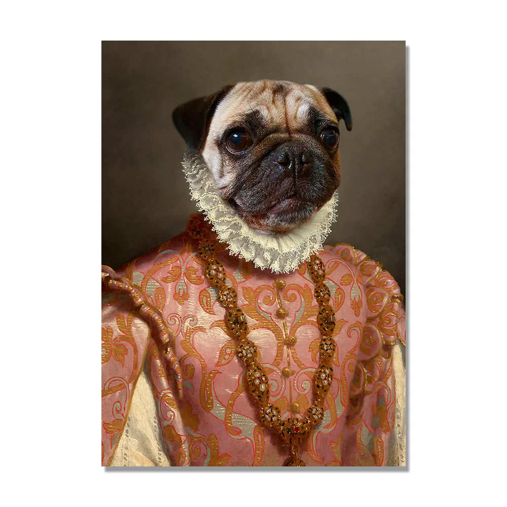 Настенный постер в скандинавском стиле животные собака Портрет Питомца Картина