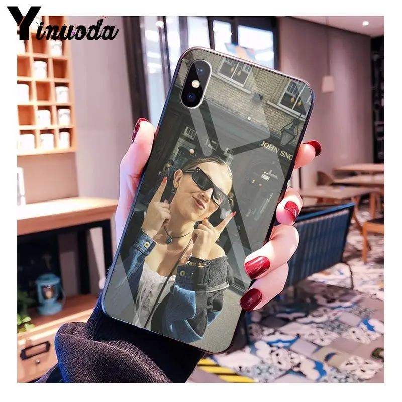 11pro MAX Millie Bobby коричневая Милая Новинка чехол для телефона Fundas Apple iPhone 8 7 6 6S Plus X XS XR