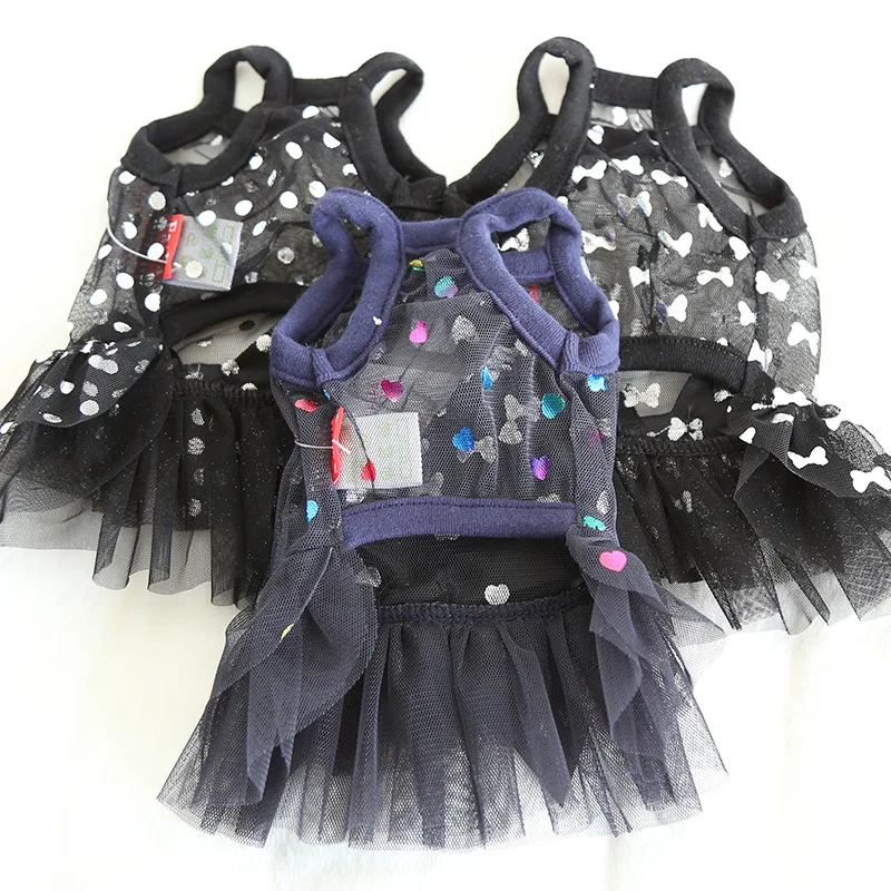 Милая летняя майка с бантом для маленькой собаки одежда чихуахуа принцессы