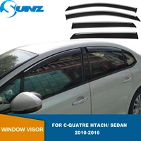 side window deflectors for citroren c quatre 2010 2011 2012 2013 2014 2015 2016 window visor sun rain deflector guards sunz