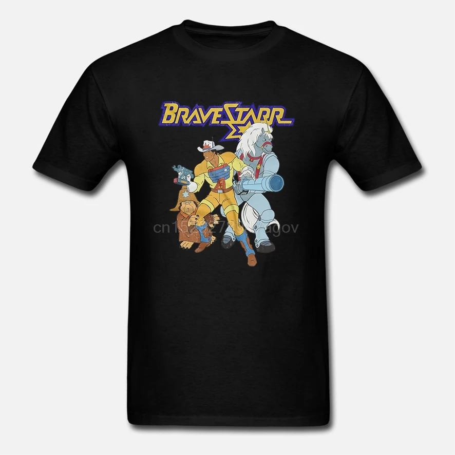 2019 Bravestar 80 cartoon kids TV inspired T-Shirt 100% Cotton retro vintage style men t-shirt |