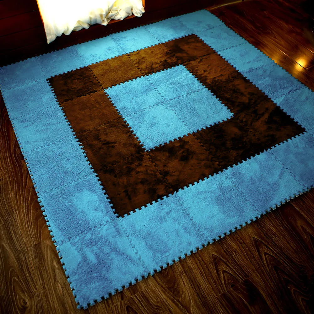 1 шт. Коврик пазл ворсистый бархатный коврик из вспененного этилвинилацетата