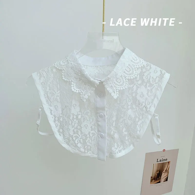 Linbaiway женские съемный воротник кружевное платье с цветочным рисунком и кружевным