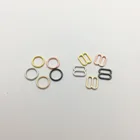 Бесплатная доставка, 200 шт.лот, кольца и слайдеры из сплава для бюстгальтера, регулирующие застежки для ремня, доступны 4 цвета