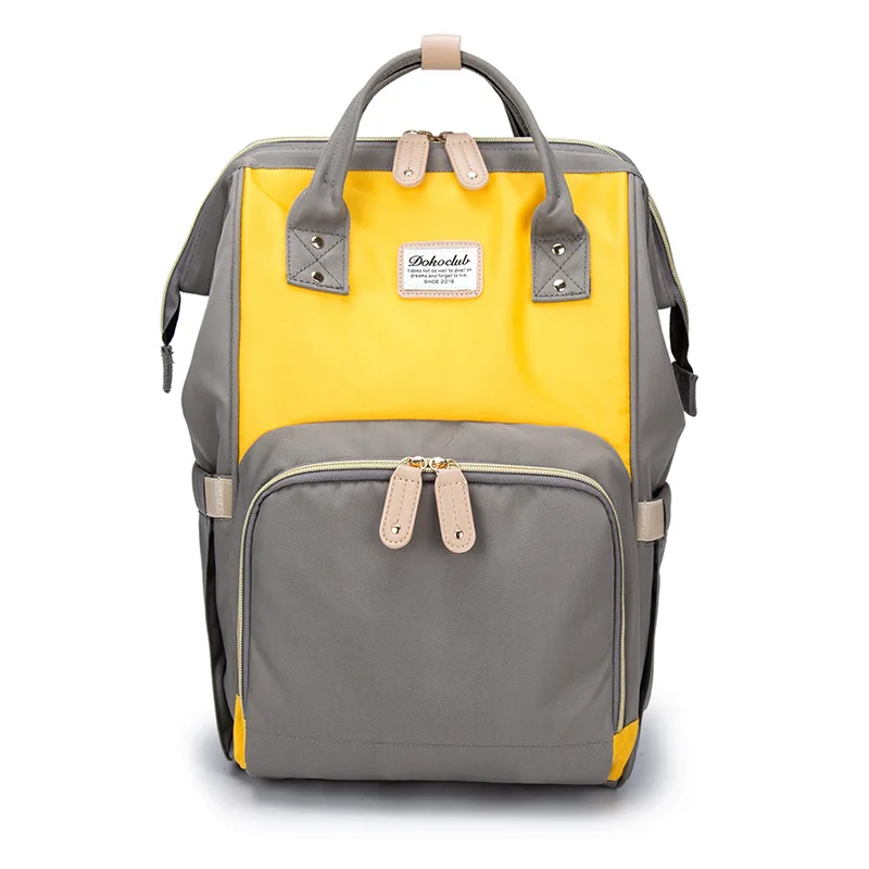 

Mummy's Multifunctional Outgoing Shoulder Bag Pregnant Diaper bag Bottle Bag High Capacity Color Matching Waterproof Backpack