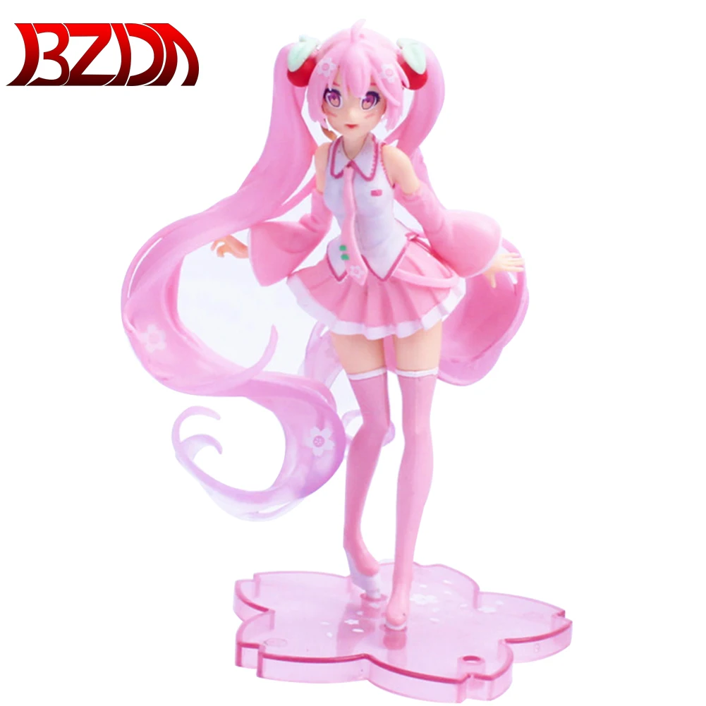 

BZDA 2021 New 19 Anime Pink Sakura Ghost Miku PVC Action Figures Girls Model Toys Collecting Model Gifts Birthday Gifts