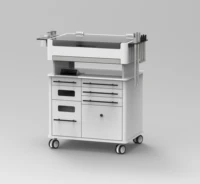 steel mobile surgical ent dental equipment cabinets dental chair cabinet dental furniture cabinet
