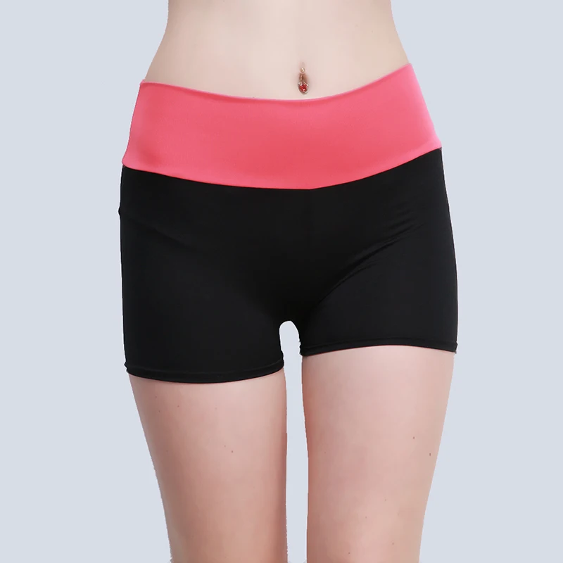 

New Women Yoga Shorts Sport Patchwork Color Sportswear Tights Fitness Running Jogging Yoga Shorts Female 6 Colors