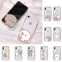 lovely cute gray cat phone case for iphone 13 11 12 pro xs max 8 7 6 6s plus x 5s se 2020 xr case