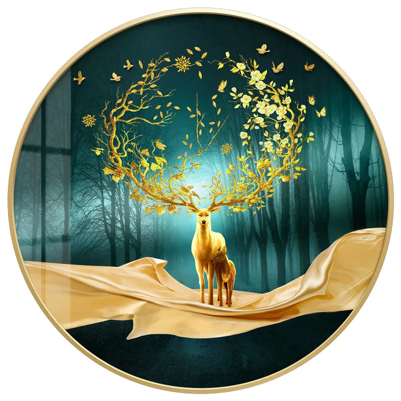 Картина из квадратных страз 5D с изображением рождественского оленя | Дом и сад