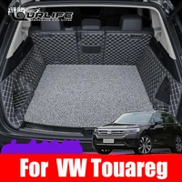 leather car trunk mat trunk boot mats liner pad cargo liner floor catpet for vw volkswagen touareg 2019 2020 2021 accessories