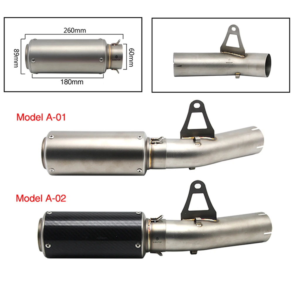 Выхлопной глушитель ALconstar Racing для мотоцикла 61 мм средняя труба S1000RR 2010 2014 с