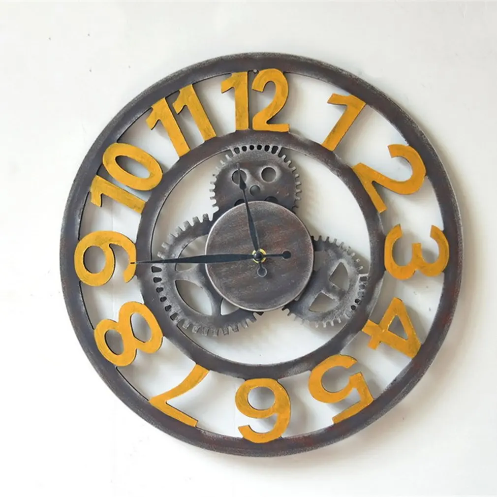 Настенные часы OUTAD в винтажном стиле настенные для гостиной спальни Настенный
