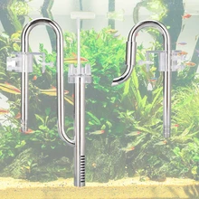 304 Steel Stainless Inflow Outflow Lily Pipe for Aquarium Filter Planted Tank Acrylic Surface Skimmer Metal Aquarium Accessories