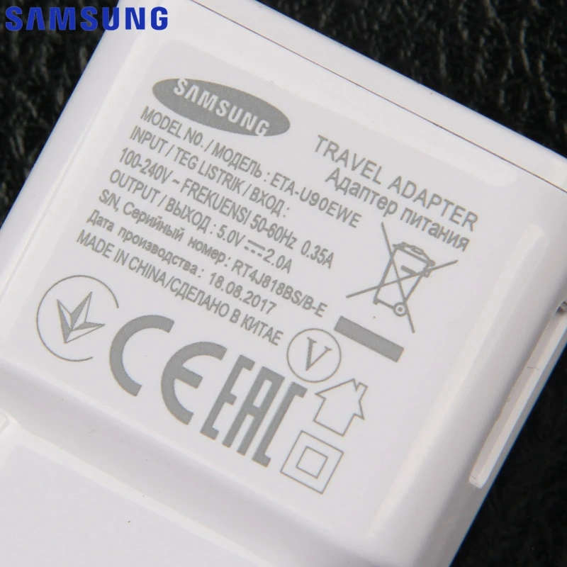 Оригинальное настенное зарядное устройство для samsung Galaxy Note 3 Note 5 N9200 N920t S6 Edge G925FQ S4 MINI S3 S5 J7 I9300 I9500 usb-кабель