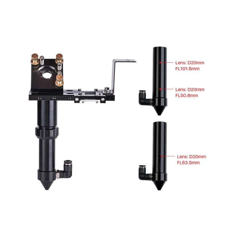 Набор головок для лазерного гравировального станка CO2 диаметром 18 мм фокусные