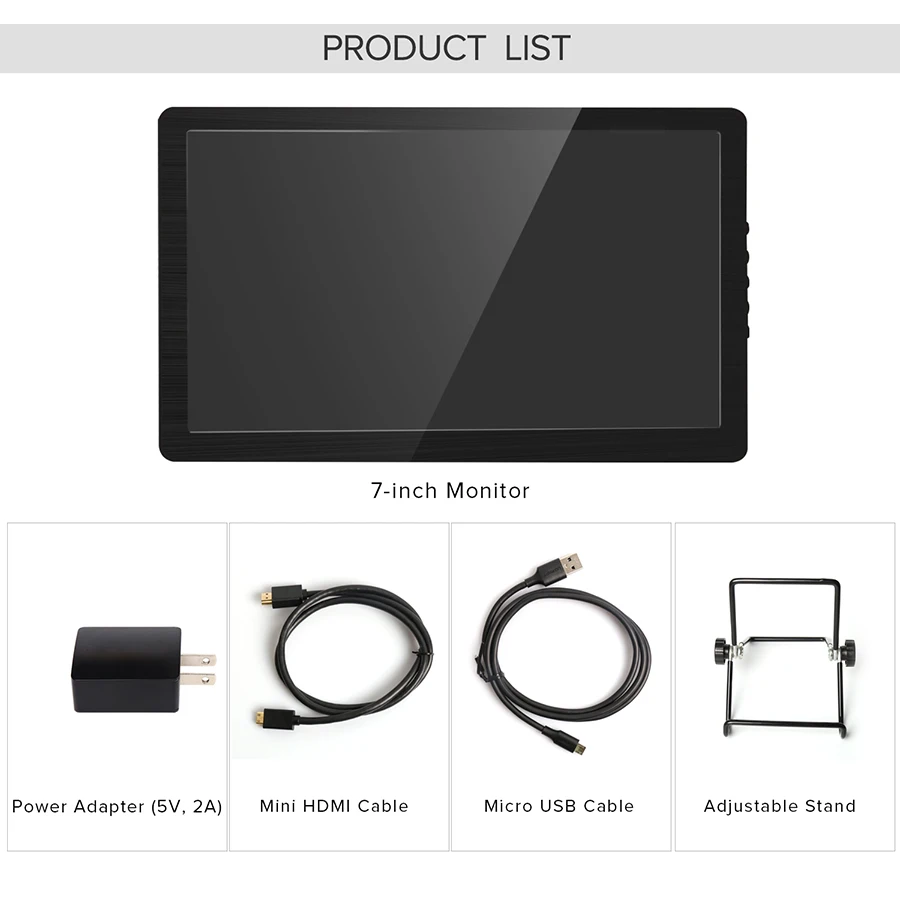UPERFECT 7 &quotдюймовый портативный мини монитор 1024x600 IPS дисплей Type C HDMI видео для MAC