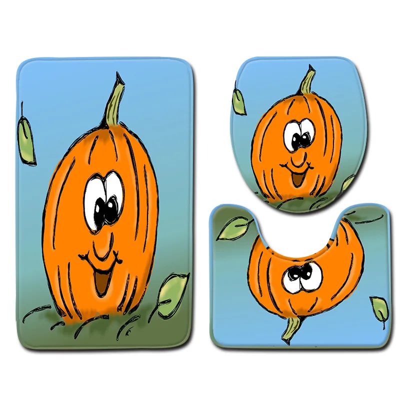 Zeegle коврик для ванной на Хэллоуин с принтом напольный Противоскользящий ног в