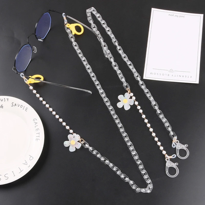 

New Adjustable Length Anti-lost Mask Chain Necklace for Women Kids Neck Chain Accessories Acrylic Necklaces Strap Holder Safety