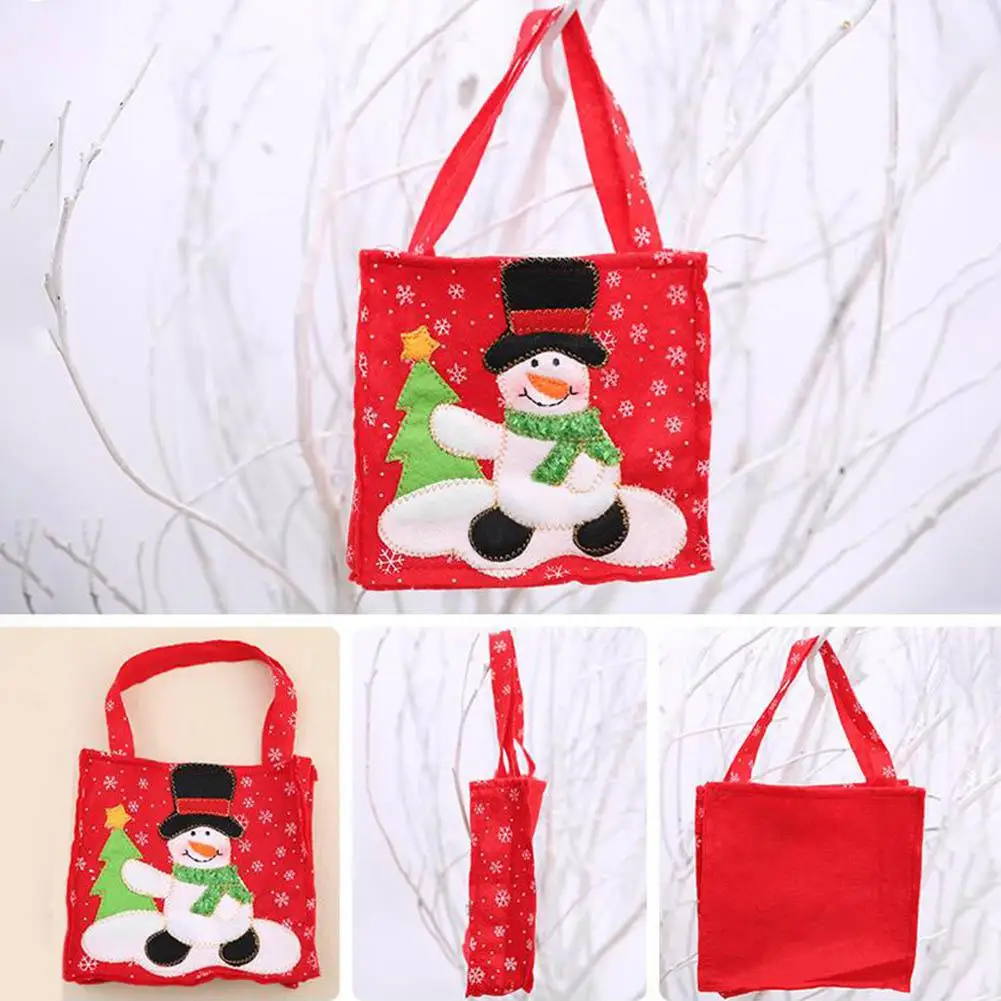 1 шт милый Санта Клаус/снеговик шаблон Конфеты Подарочная сумка для печенья