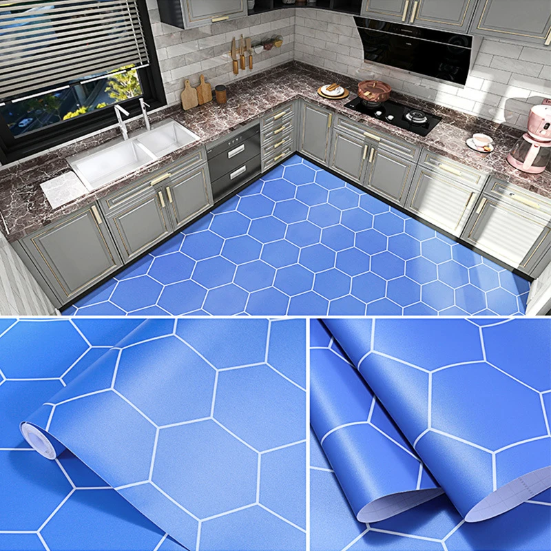 

Floor Self-Adhesive Floor Waterproof Non-Slip Bathroom Kitchen Living Room Thick and Wear-Resistant JU8