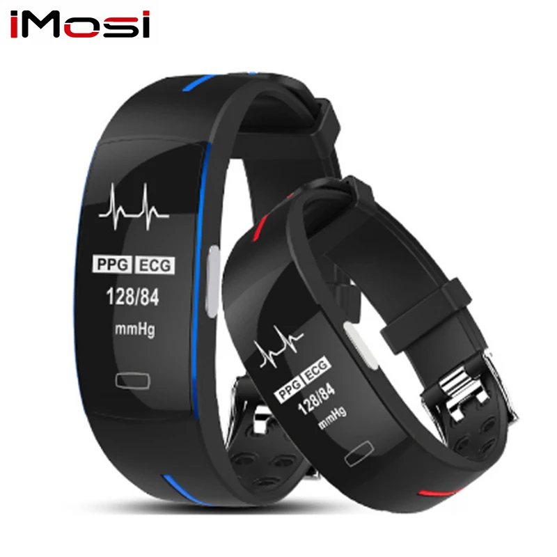 

iMosi P3 H66 Smart Band Support ECG PPG Blood Pressure Heart rate Monitoring IP67 waterpoof Pedometer Sports Fitness Bracelet