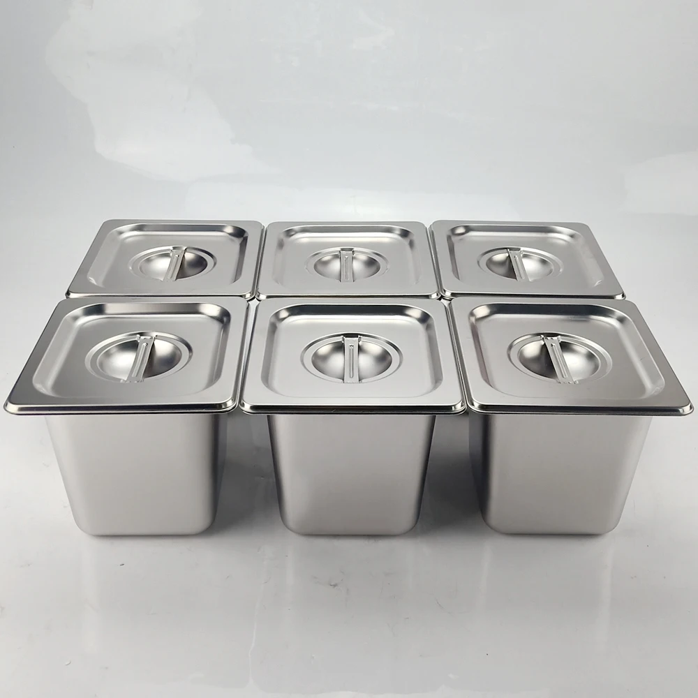 Коммерческий Bain Marie буфет Электрический подогреватель пищи 6 танков глубокая суповая плита из нержавеющей стали суповый бассейн для ресторана отеля кухни