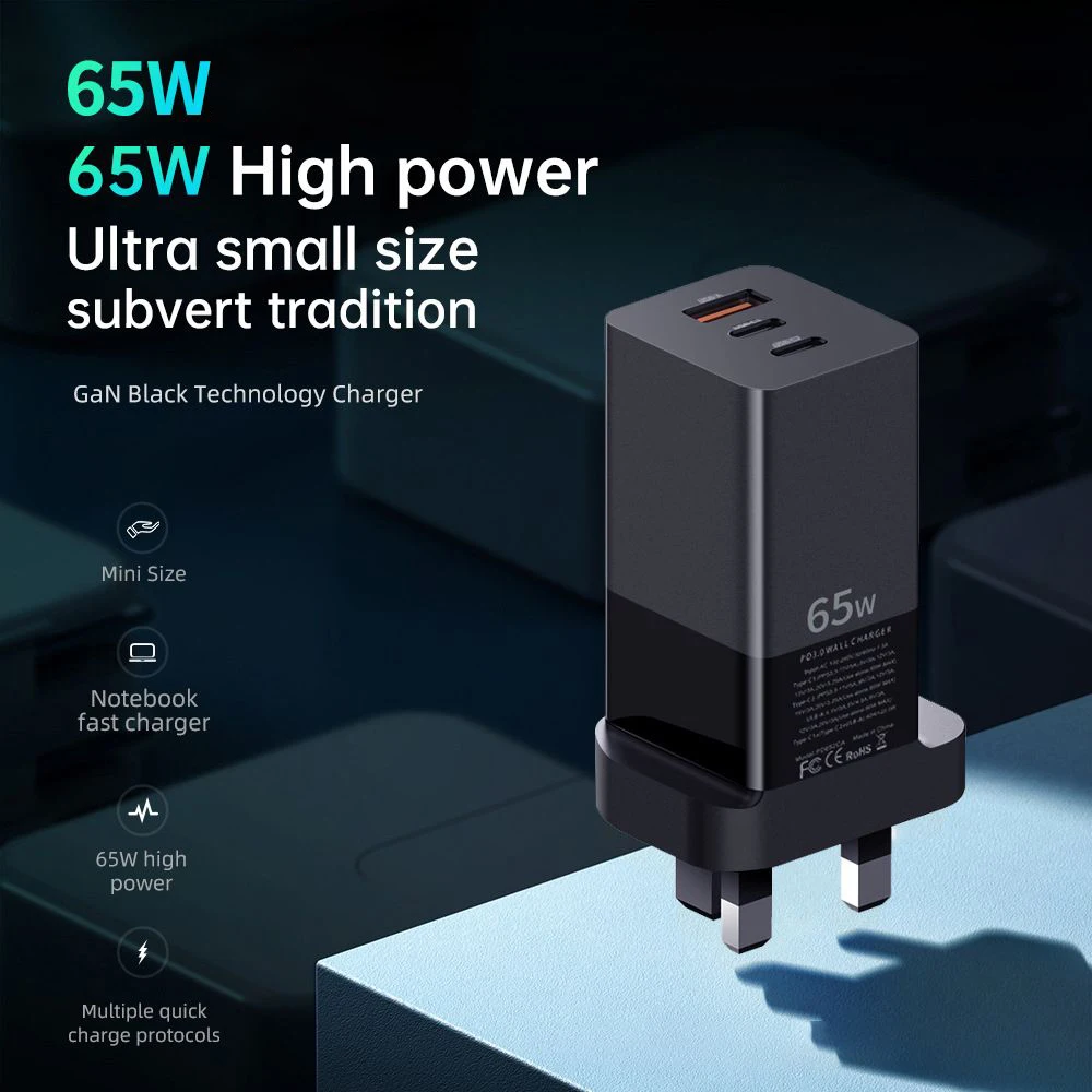 

Famende 65W Mobile Phone Chargers Mini Fast Charger 3 Port Fast Charge Charging Head For iPhone Samsung Huawei Charging Charger