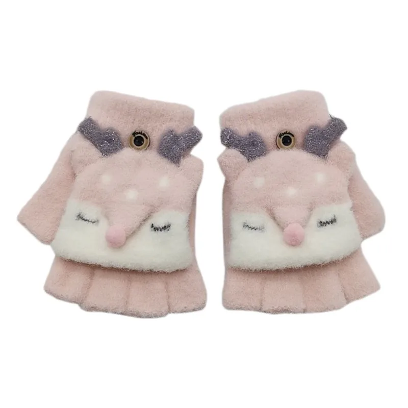 Детские зимние перчатки детские для мальчиков и девочек 3-8 лет теплые варежки с