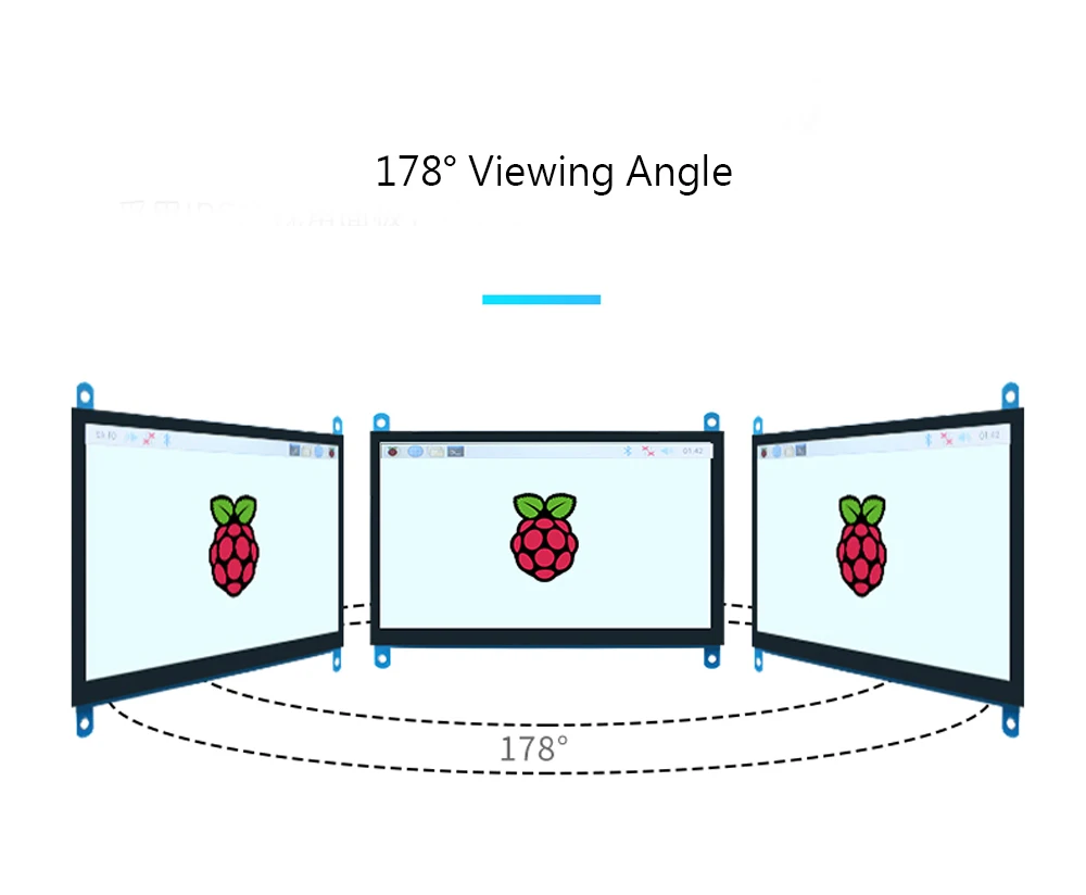 Портативный 7-дюймовый сенсорный дисплей HDMI 1024x60 экран панель hdmi raspberry ЖК-дисплей