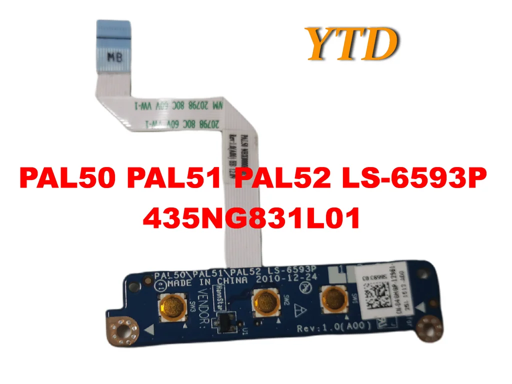 

Original for Dell Latitude E6420 Switch Board PAL50 PAL51 PAL52 LS-6593P 435NG831L01 tested good free shipping