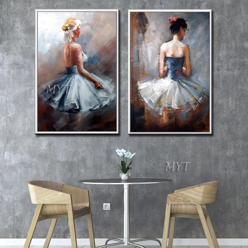 

Enjoy The Dancers On Stage Abstract Oil Painting Wall Art Home Decor Picture Modern On Canvas 100% Handpainted No Framed