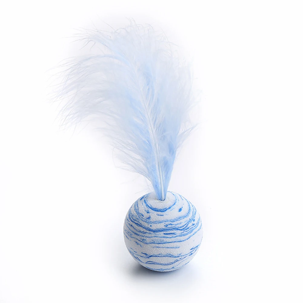 Звезда текстура шар перо синий + розовый черный животное кошка игрушка мяч