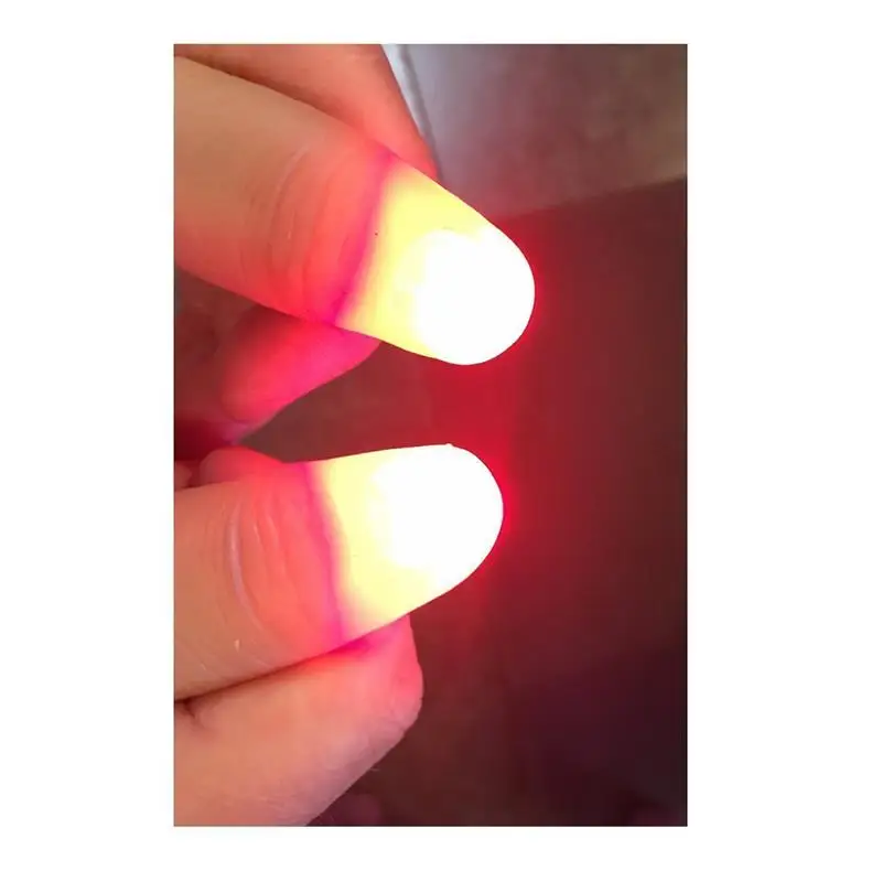 

2pcs Magic Light Up Finger Fingers LED Tricks Thumb Props Christmas Christmas Festival Party Novelty Funny Toys