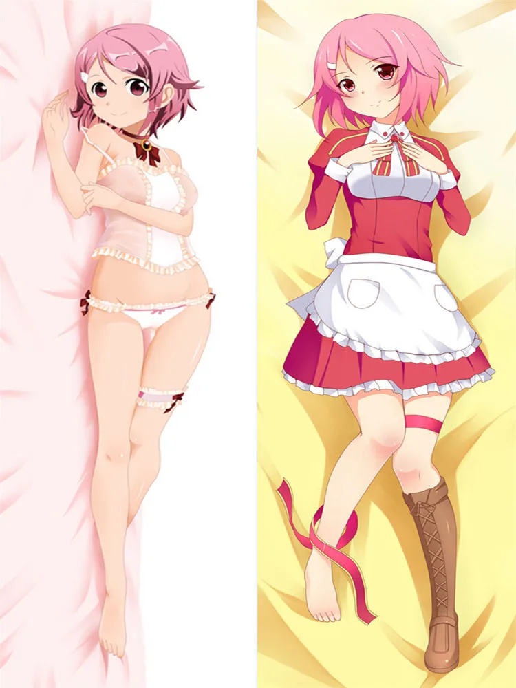 Аниме меч искусство онлайн САО сексуальная девушка Yui & Shinozaki Rika Otaku Dakimakura