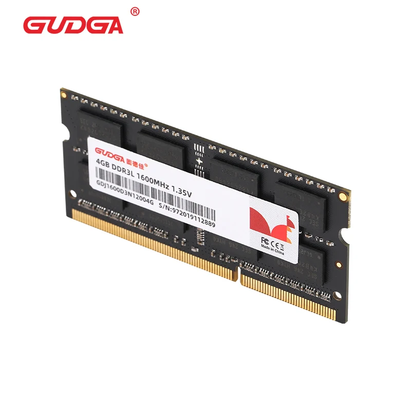 Оперативная память GUDGA Ddr3 8 ГБ 4 2 Гб Sodimm DDR3L оперативная для ноутбука s 1 35 в 1600 МГц 1333