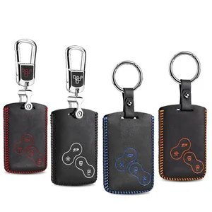 leather key cover for renault koleos 2012 captur 2015 2016 2018 car key case holder new hot sale key free global shipping