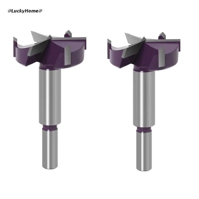 

11UA 35/45mm Hinge Jig Drill Guide Door Boring Hole Bit 3-blade Drill Bit Round Shank