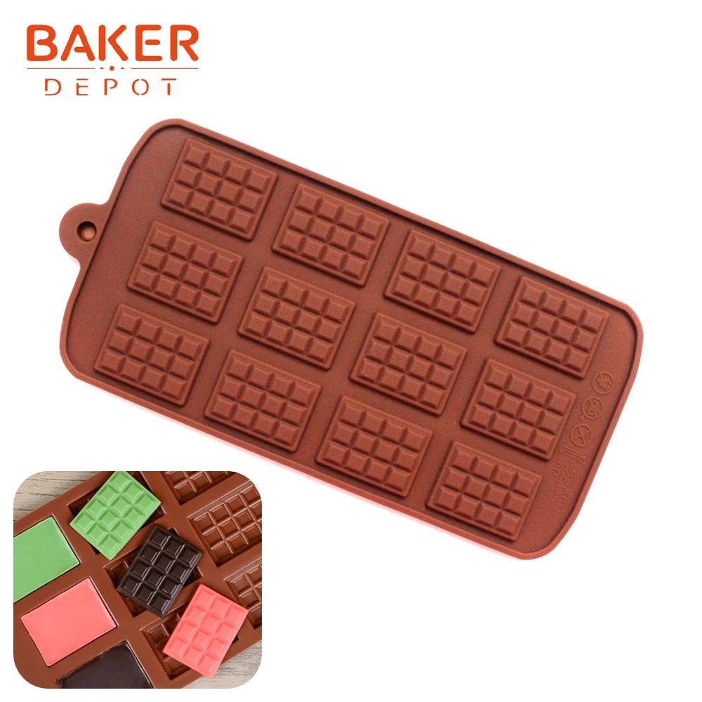 Силиконовая форма для шоколадных тарелок конфеты шоколадные кусочки вафельное