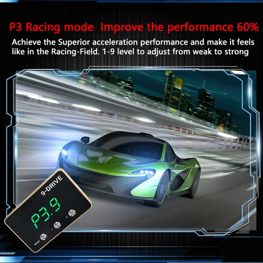 

9 MODE Throttle Controller Electronic Parts Accessories Green Practical