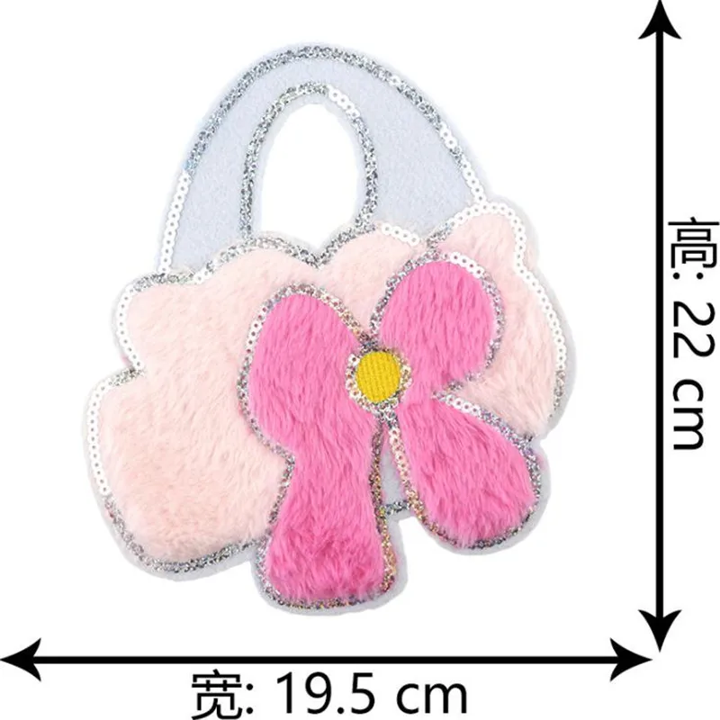 Байкерские нашивки для одежды футболка тканевая сумка с блестками плюшевая