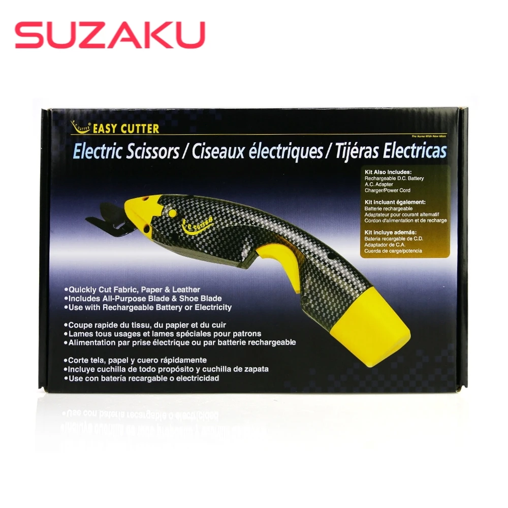 

Cordless Power Electric Scissors Cutting Sewing Tool with Two Cutter Head and a Extra Battery for Crafts Fabric Paper
